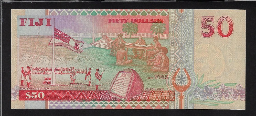 FIJI 50 DOLLAR 1996 P- 100b GEM UNC