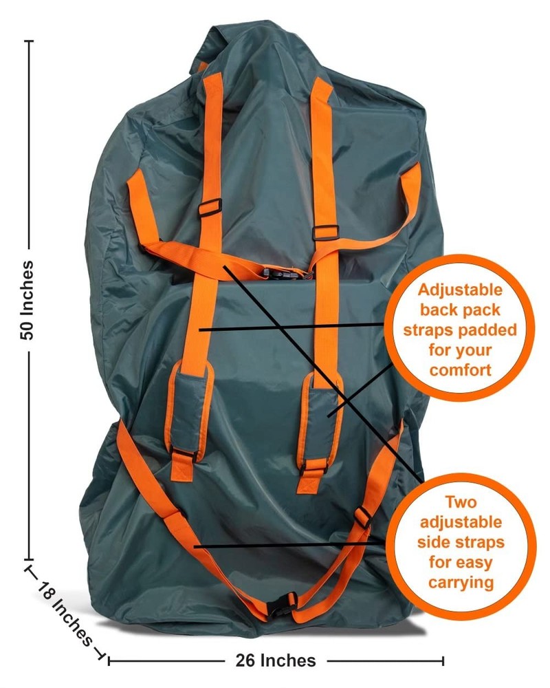 Extra Large Double Stroller Wagon Gate Check Bag for Large,