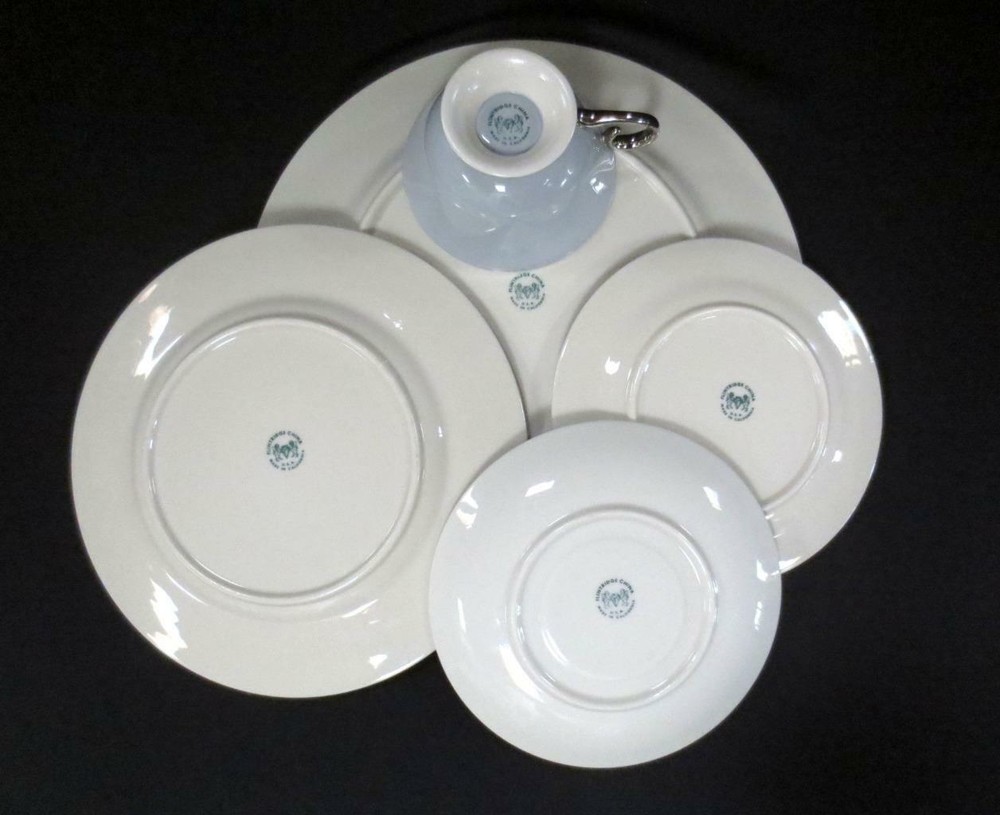 Flintridge Brookmere Light Blue Fine Dinnerware China 5 Pc Place Setting