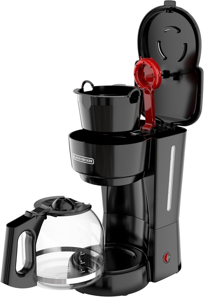 BLACK+DECKER 12-Cup Coffee Maker with Easy On/Off Switch, Easy Pour, Non-Drip