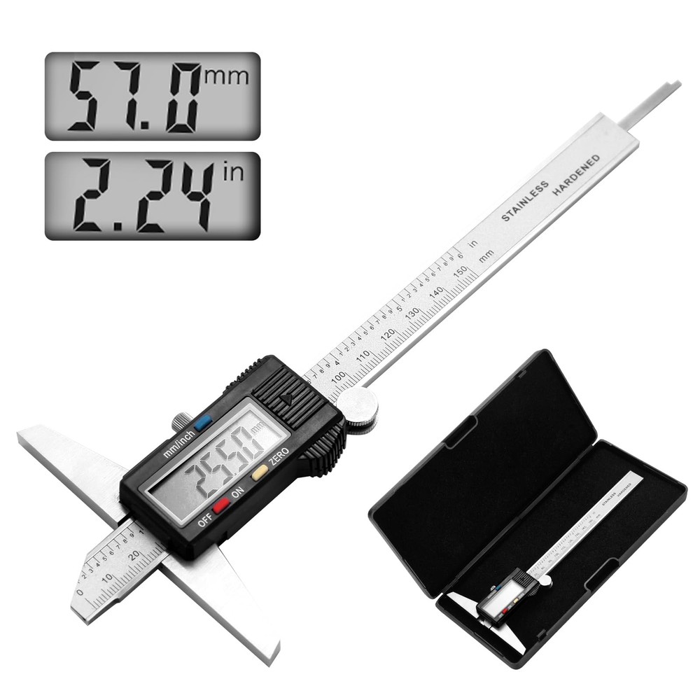 Digital Depth Caliper Electronic Depth Gauge Caliper Depth Rule for Accurate ...