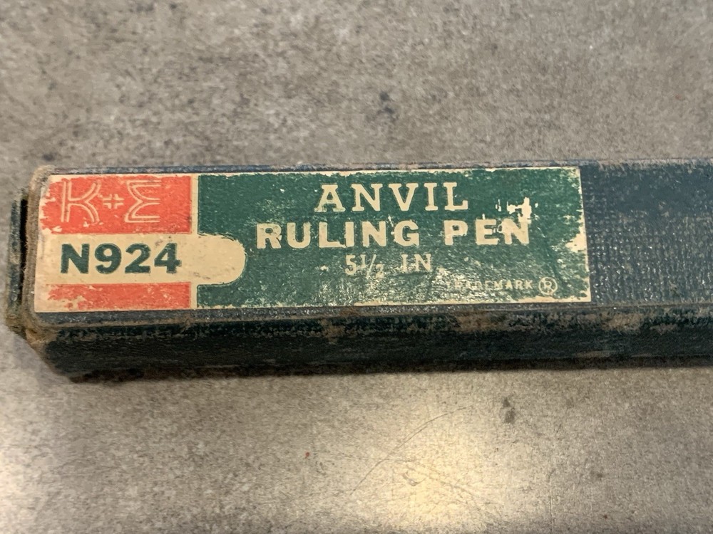 Keuffer & Esser Anvil Ruling Pen 5-1/2" K&E No. 924 VTG Drafting Engineering
