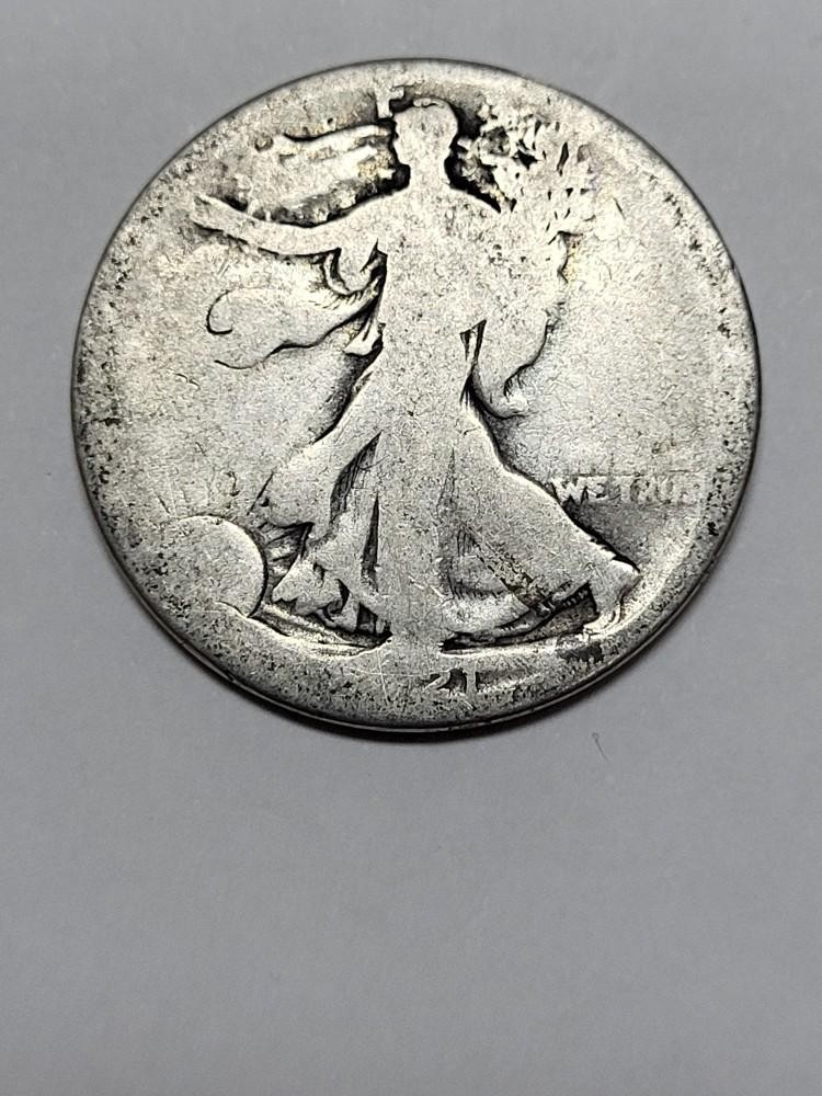 1921 S Walking Liberty Half Dollar BETTER DATE !!!  CHEAP