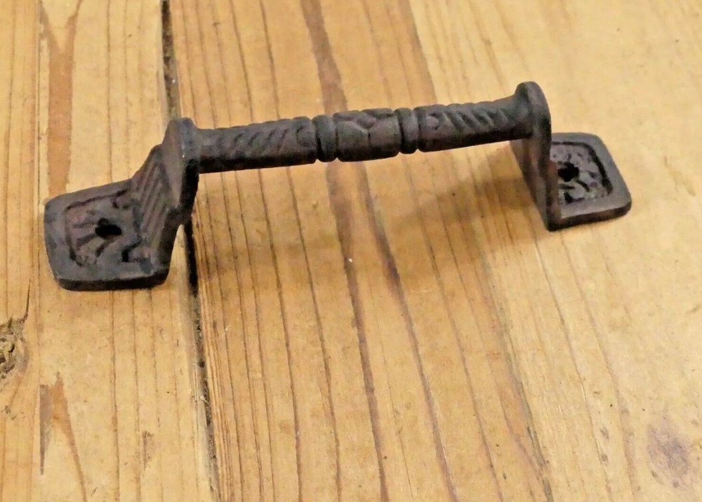 16 Cast Iron Rust Barn Handle Gate Pull Shed Door Handles Fancy Drawer Pulls