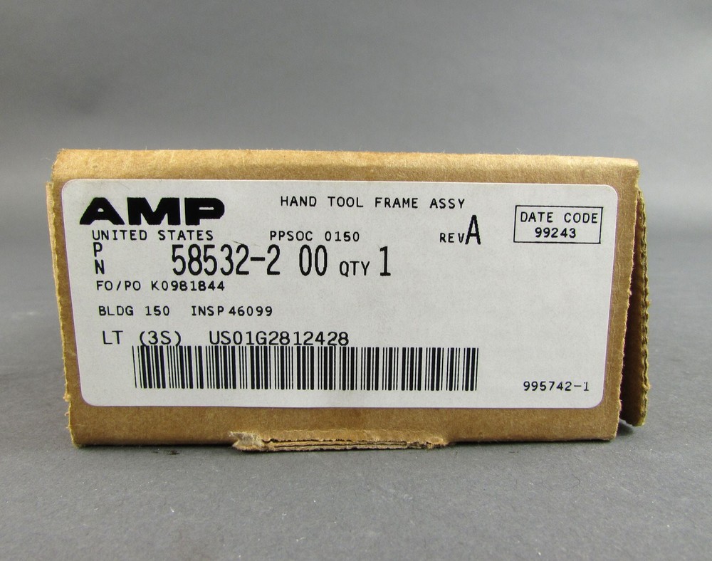 58532-2 REV A Amp Hand Crimp Tool Frame Electronic Connector