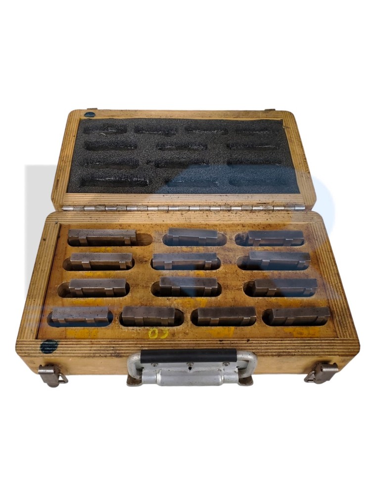 Set Masters Series 500 Rectangular Gauge Blocks W/ Wooden Case (13PCS Set)