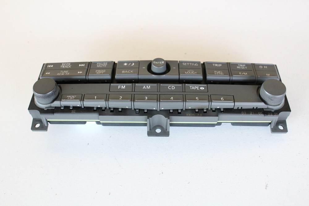 06 Nissan Maxima Audio Control Panel