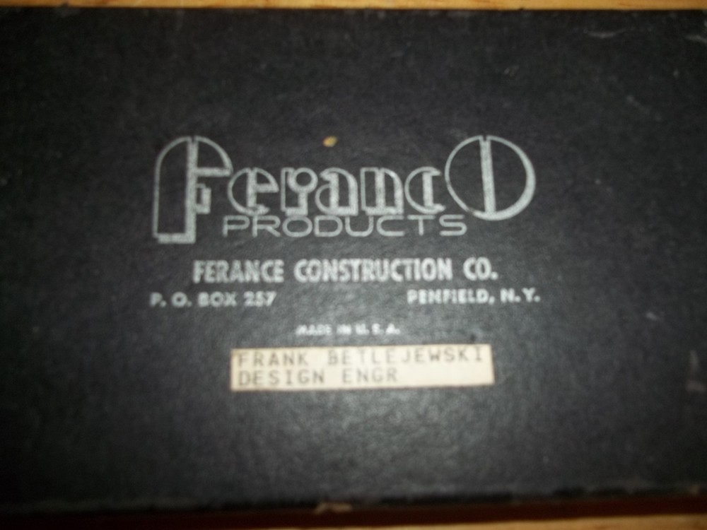 Vintage Drafting Tool Feranco Products Ferance Construction Co