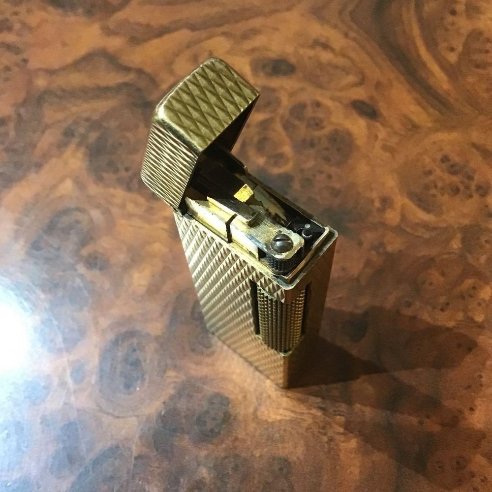 Overhauled Dunhill Rollagas lighter Gold without box