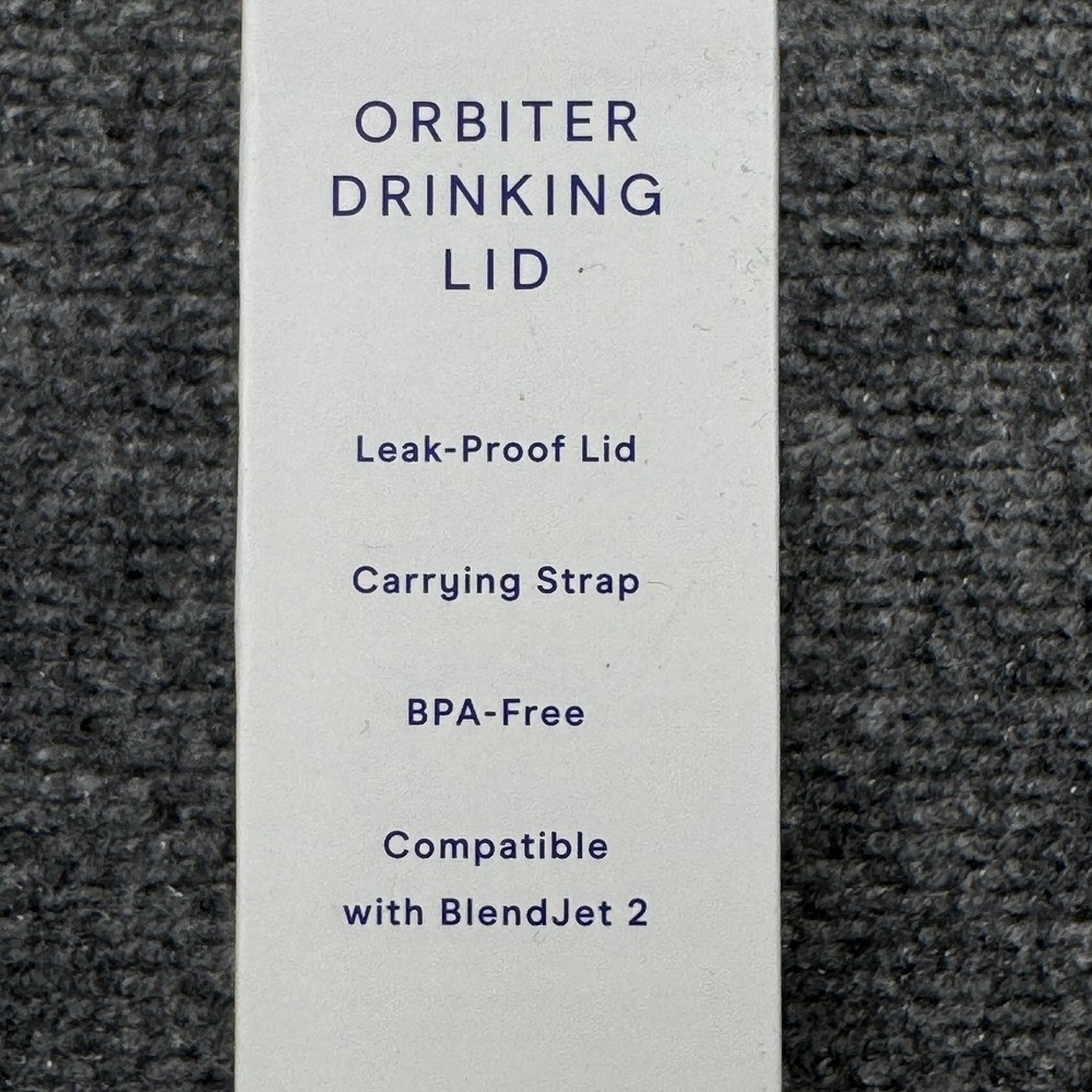 BlendJet Orbiter Drinking Lid Grey Leakproof Replacement Lid W/ Strap BlendJet 2