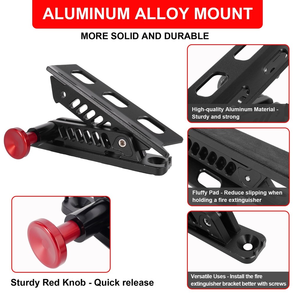 UTV Fire Extinguisher Mount Bracket, Quick Release Fire Extinguisher Mount Ho...