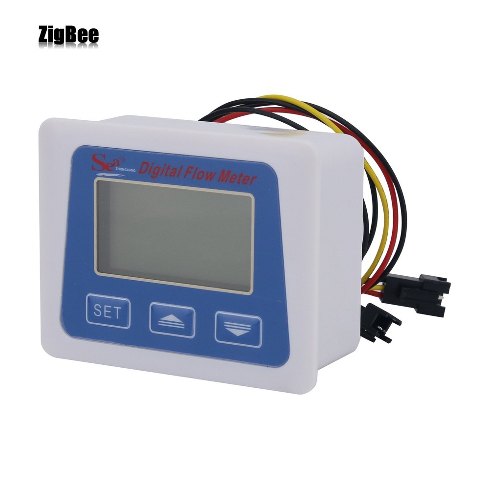 Electronic Intelligent Water Flow Meter 1/2” External Thread Digital Display