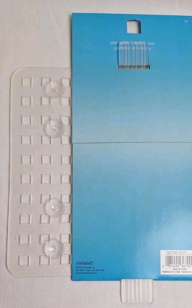 SinkWorks Sink Saddle Clear Protects Sink From Scratches Grid For Water Drainage