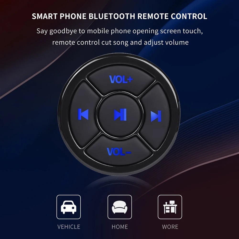 Bluetooth Media Remote Control Button Wireless Car Steering Wheel Music