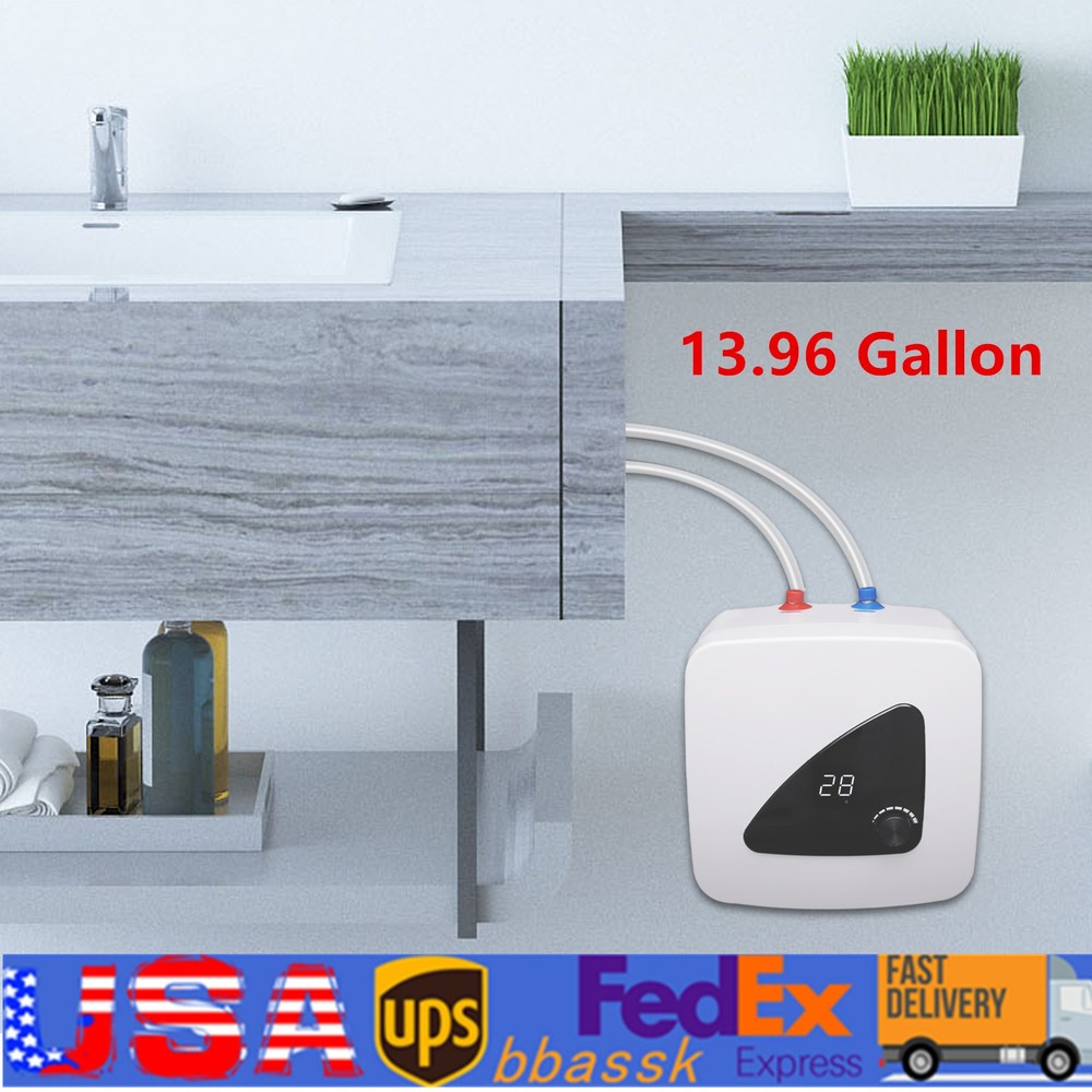 3.96 Gallon Portable Electric Water Heater Electric Hot Water Heater Storage 15L
