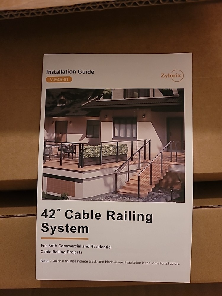 Zylorix 4ft-8ft Complete Set 42" Railing System