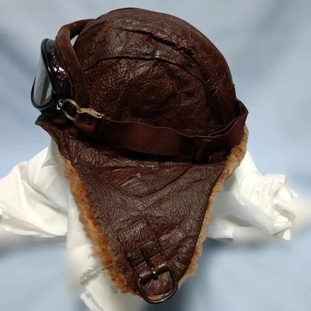 Authentic Japanese Navy Winter Flight Cap & Goggles Set