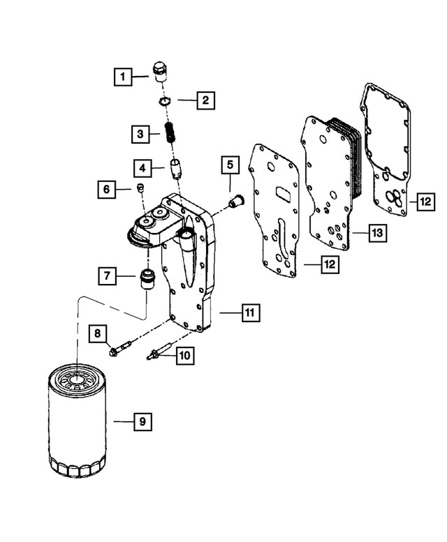 Genuine Mopar Bolt Mounting 68105352AA