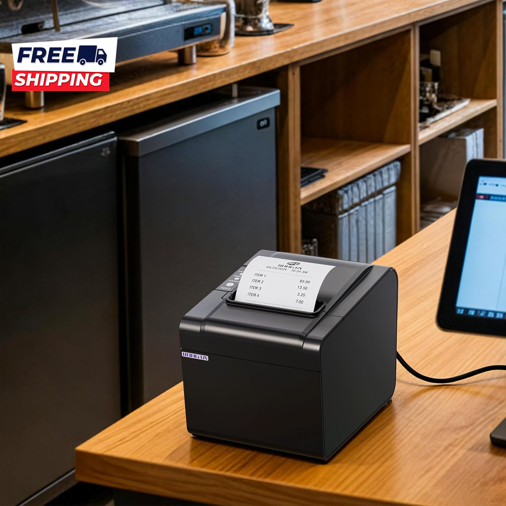 POS Printer 80Mm USB Thermal Receipt Printer Restaurant Kitchen Printer