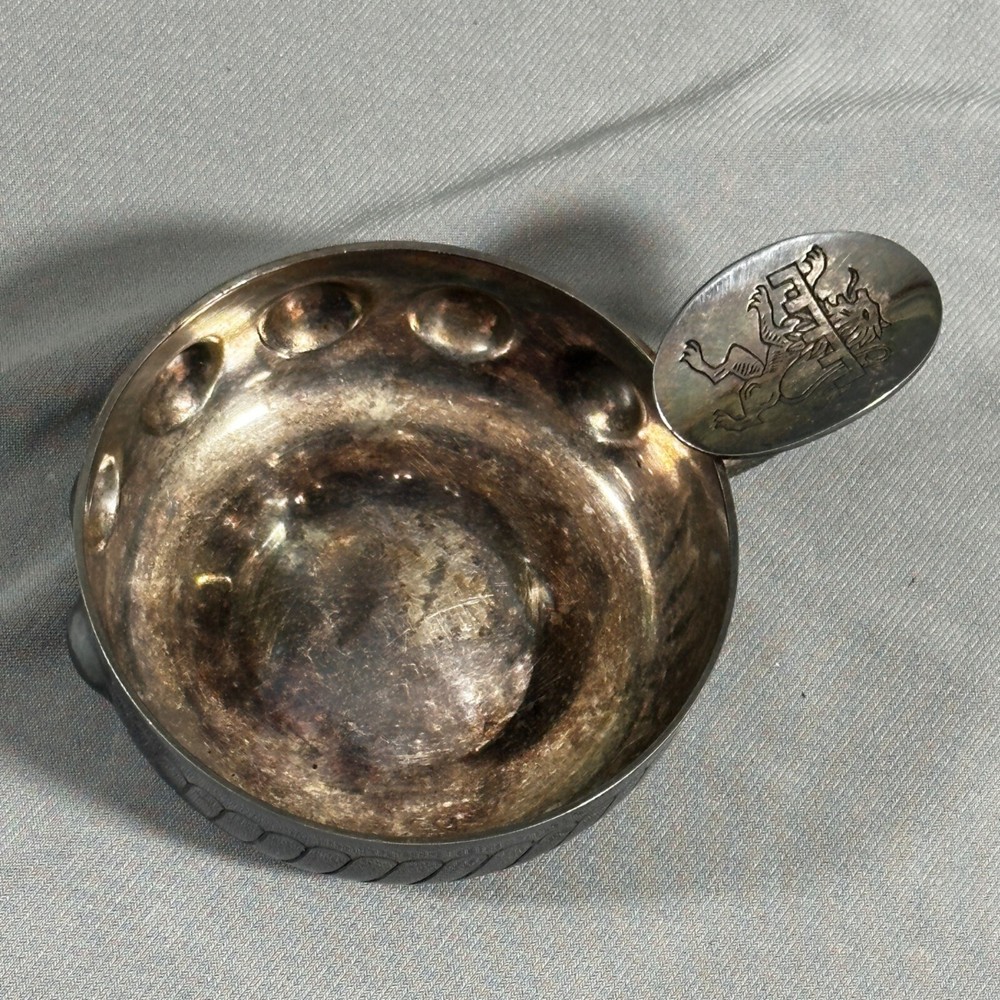 Vintage Maillechort Silver Plate Tastevin