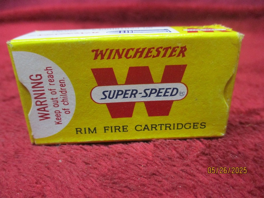 Vintage Winchester, SUPER -SPEED 22 Short, Ammo Box, (EMPTY)