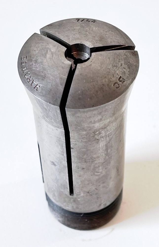 7/64" W/ .326" Counter Bore HARDINGE 5C Round Collet External & Internal Thread
