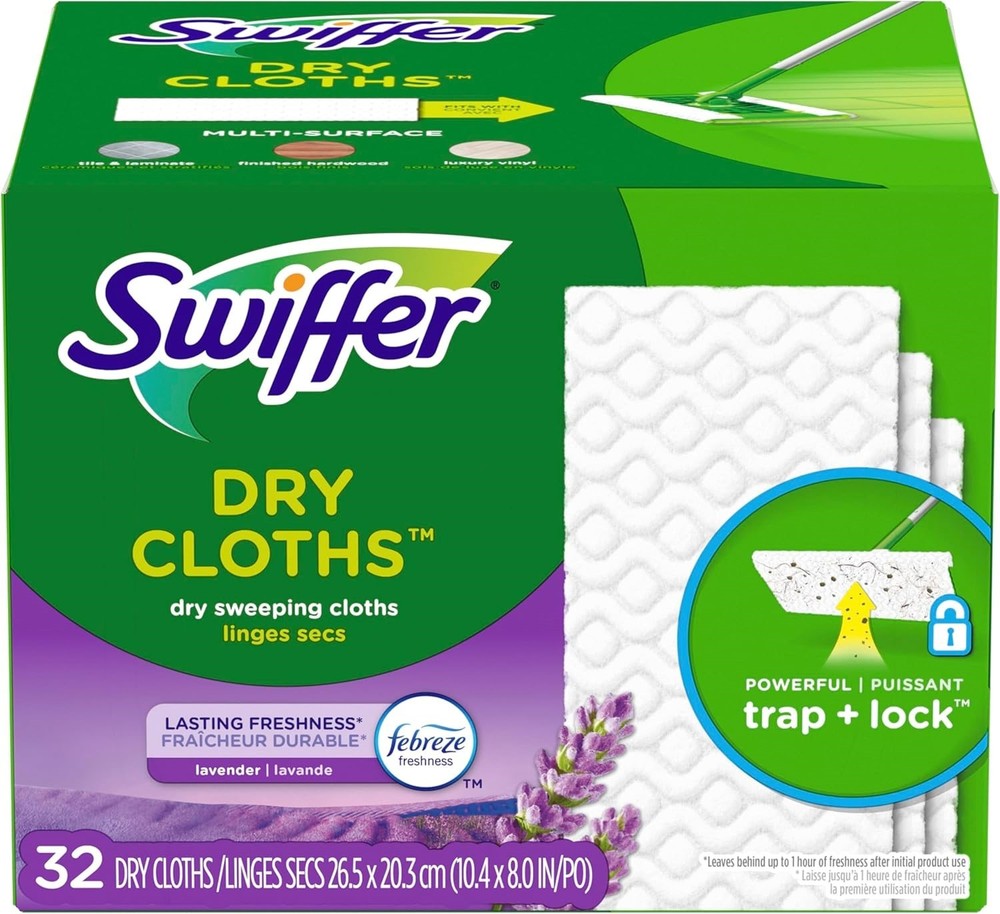 3 Boxes 32Pcs Swiffer Multi Surface Dry Sweeping Pad Refills NEW