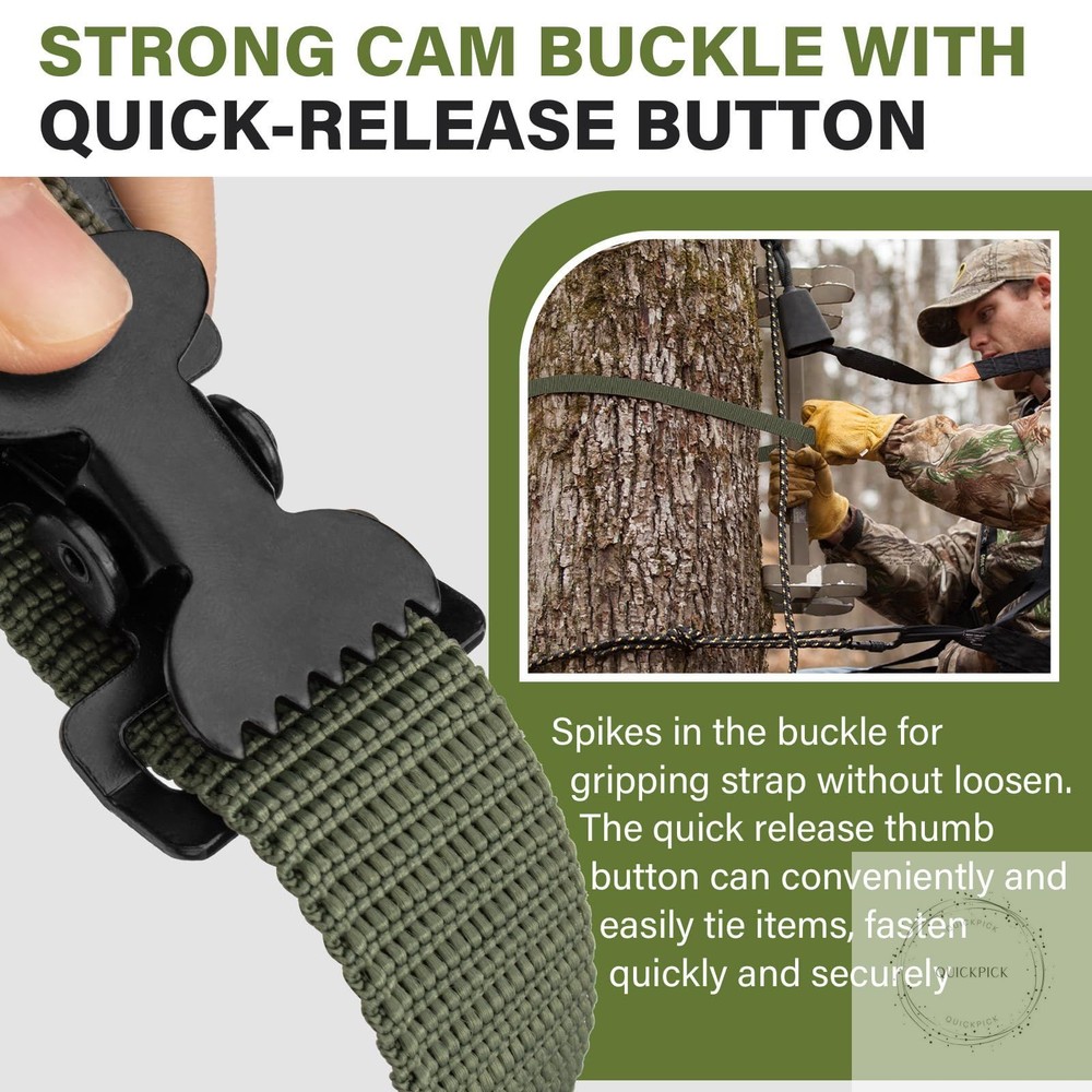 Tree Stand Utility Straps for Summit Viper Climber, Hang On TreeStand Stabilizer