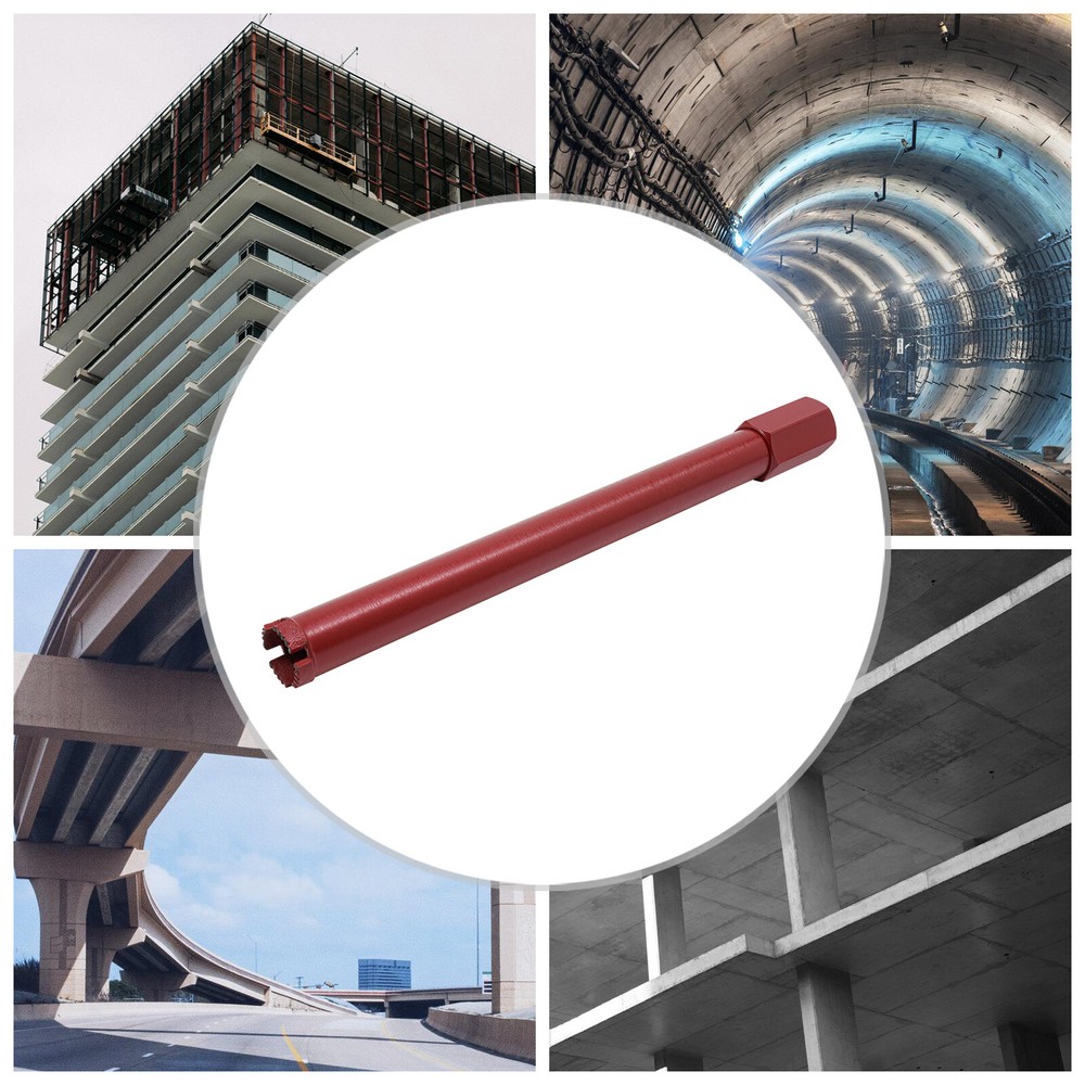 38x470mm Red Wet Core Drill Bit Diamond Core Drill Core Bits For Concrete