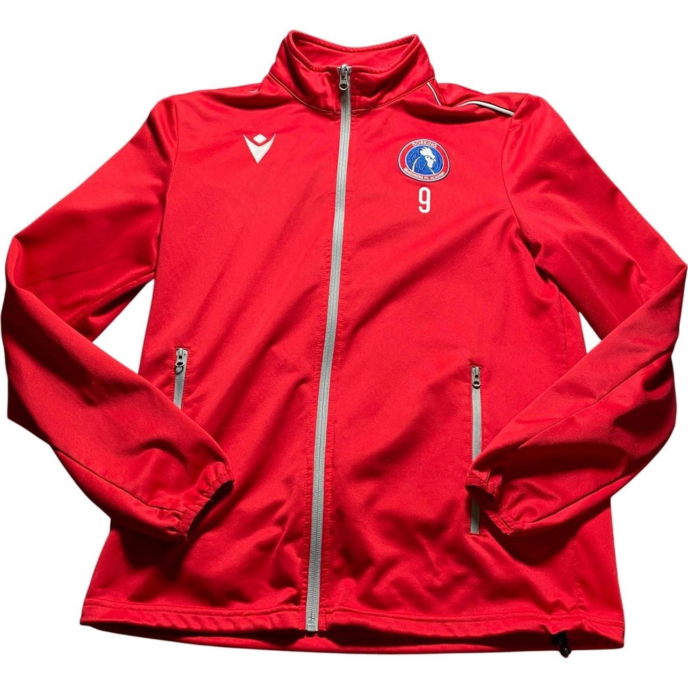MACRON Jacket Men's Medium Red DWFA Academy Zip Polyester