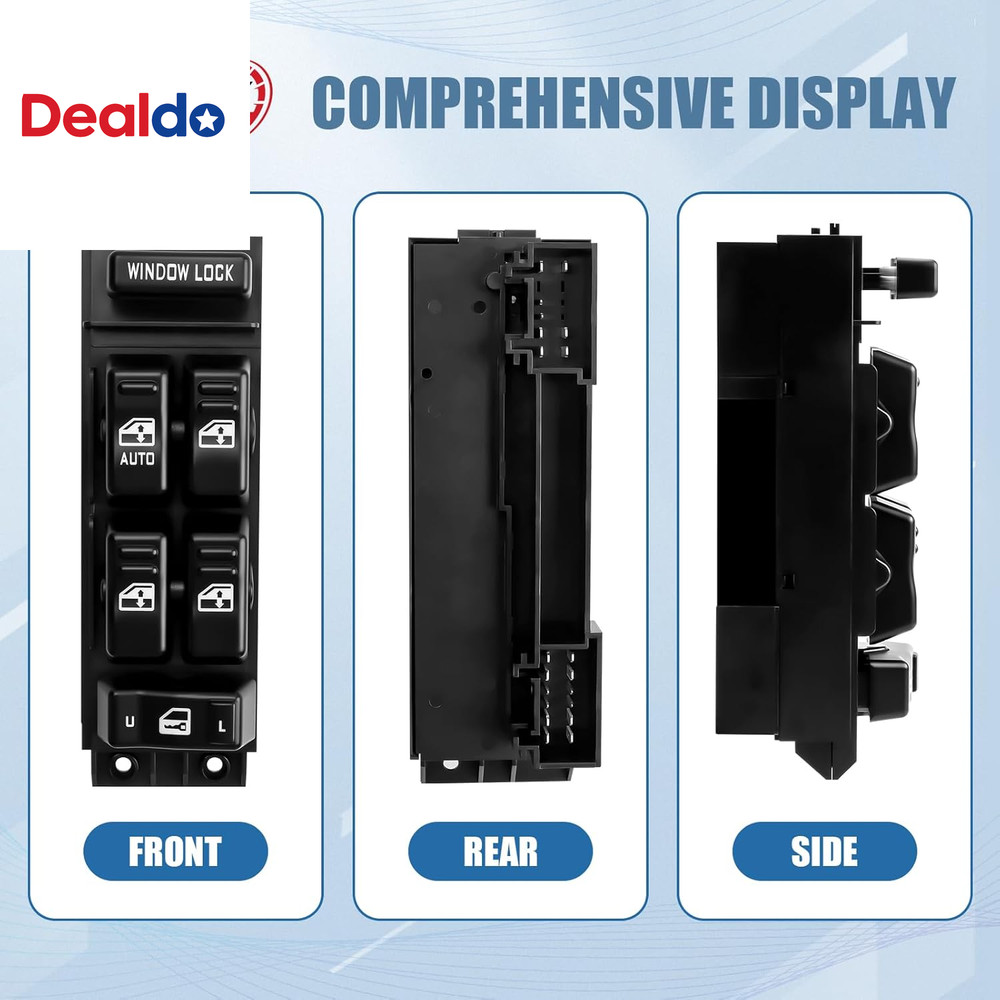 Master Power Window Switch Driver Side Compatible for 2000-2002 Chevy Silverado