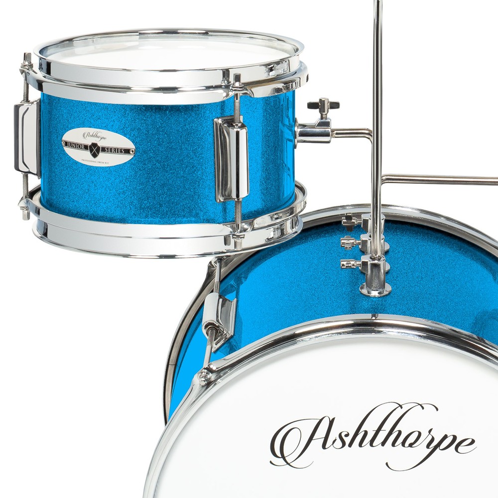 OPEN BOX - 3-Piece Junior Drum Set - Complete Mini Beginner Beginner - Blue