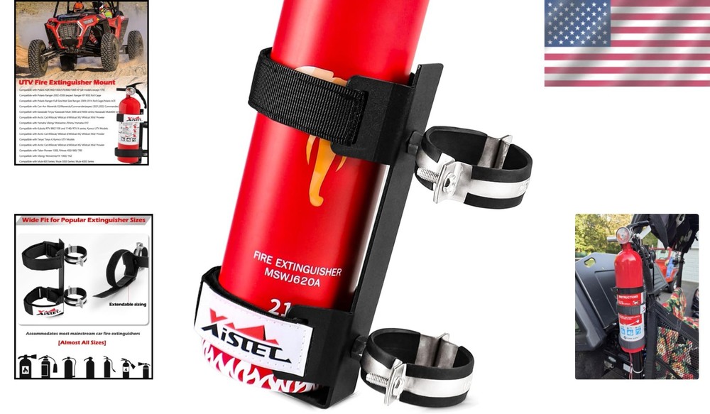 UTV Fire Extinguisher with Mount Kits- Quick Release Roll Bar Fire Extinguisher