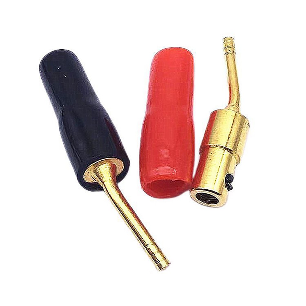 8PCS 2mm Pin Copper Banana Plug Audio Speaker Wire Jack Cable Connector