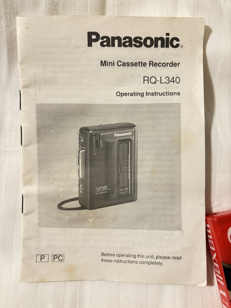 panasonic mini cassette recorder RQ-L340