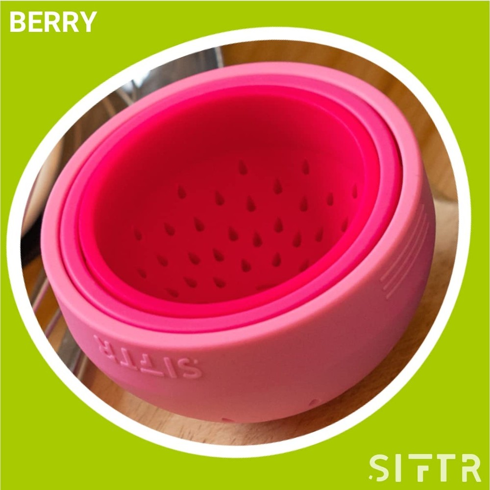 (PINK) Nesting Can Strainer Mini Colander Set - Space Saving Small Colanders ...