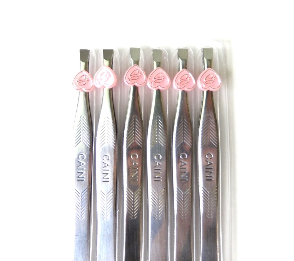 6pcs Straight Tip Tweezer Set