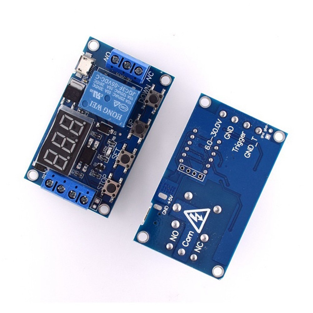 DC 6-30V Support Micro-USB 5V LED Display Automation Cycle Delay Timer9421