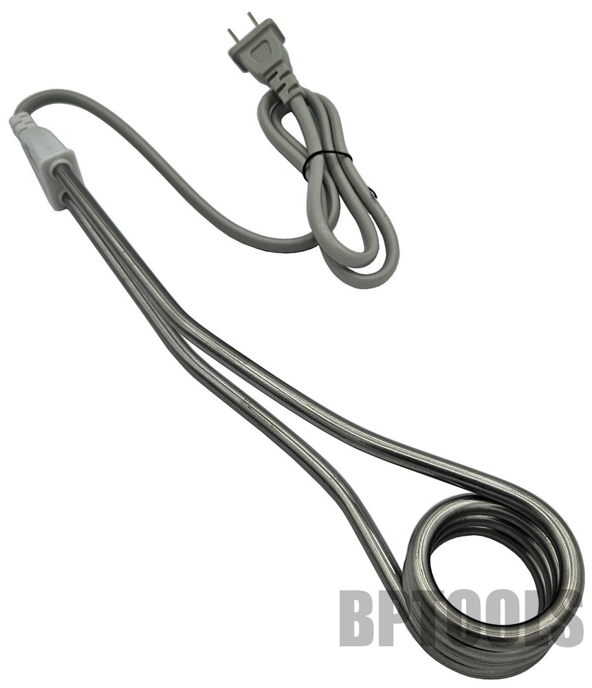 (2) 110V-1200W Stainless Steel Water Heater Portable Electric Immersion Boiler