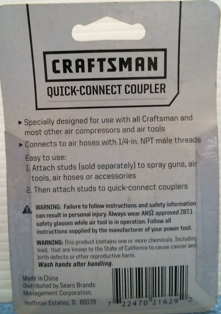 Craftsman Quick Connect Coupler (916372) FS