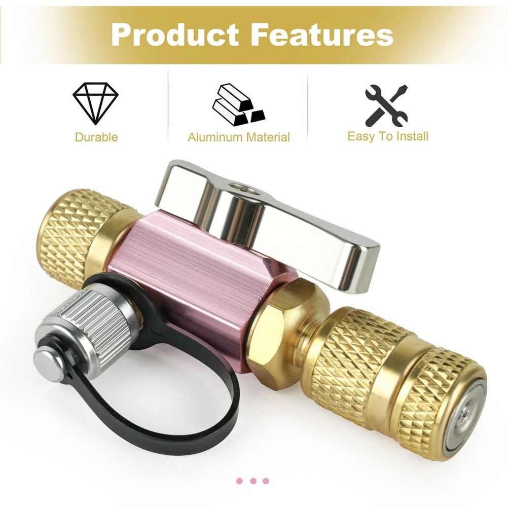 AC Refrigerant System Tool 5/16" Valve Core Removal Mega Flow Vacuum Rated