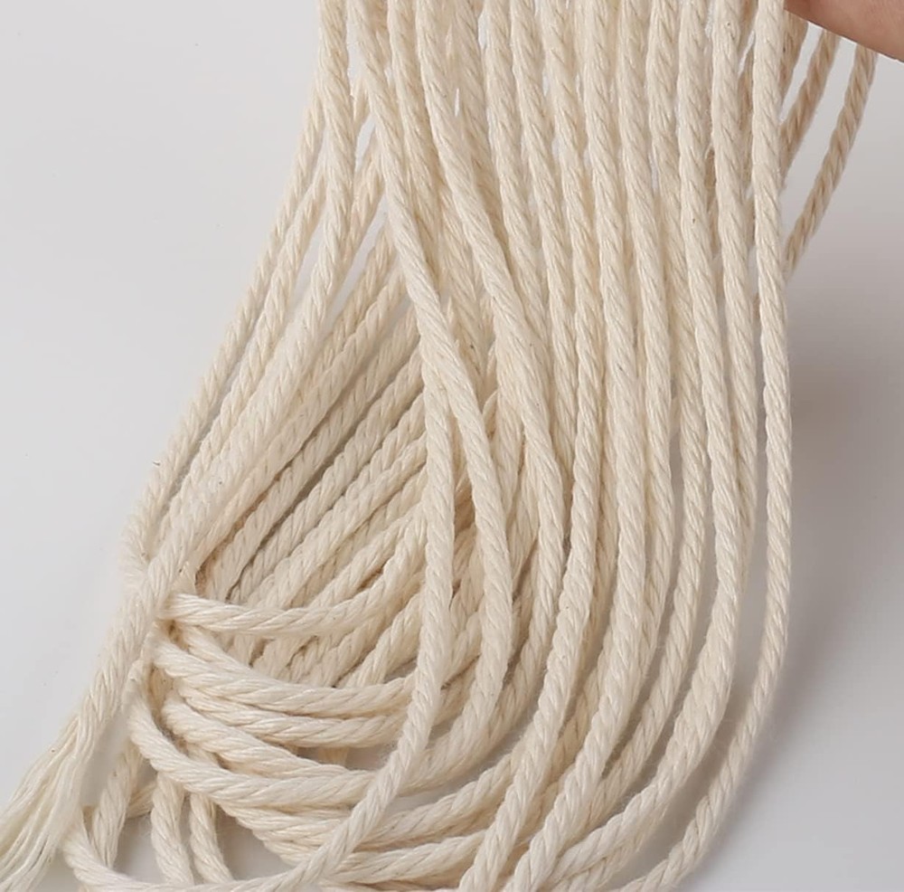 Macrame Craft Cord 3mm 328ft Natural Beige