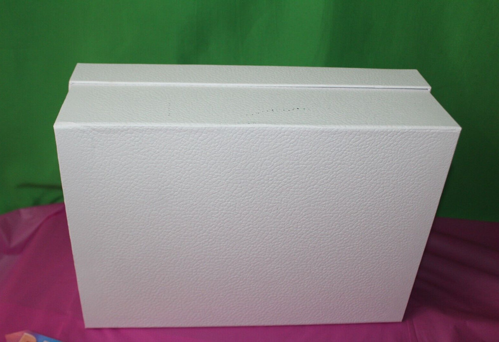 Dior Pebble White Empty Gift Box Bundle Gold Lettering Red Case, Makeup, Ribbon