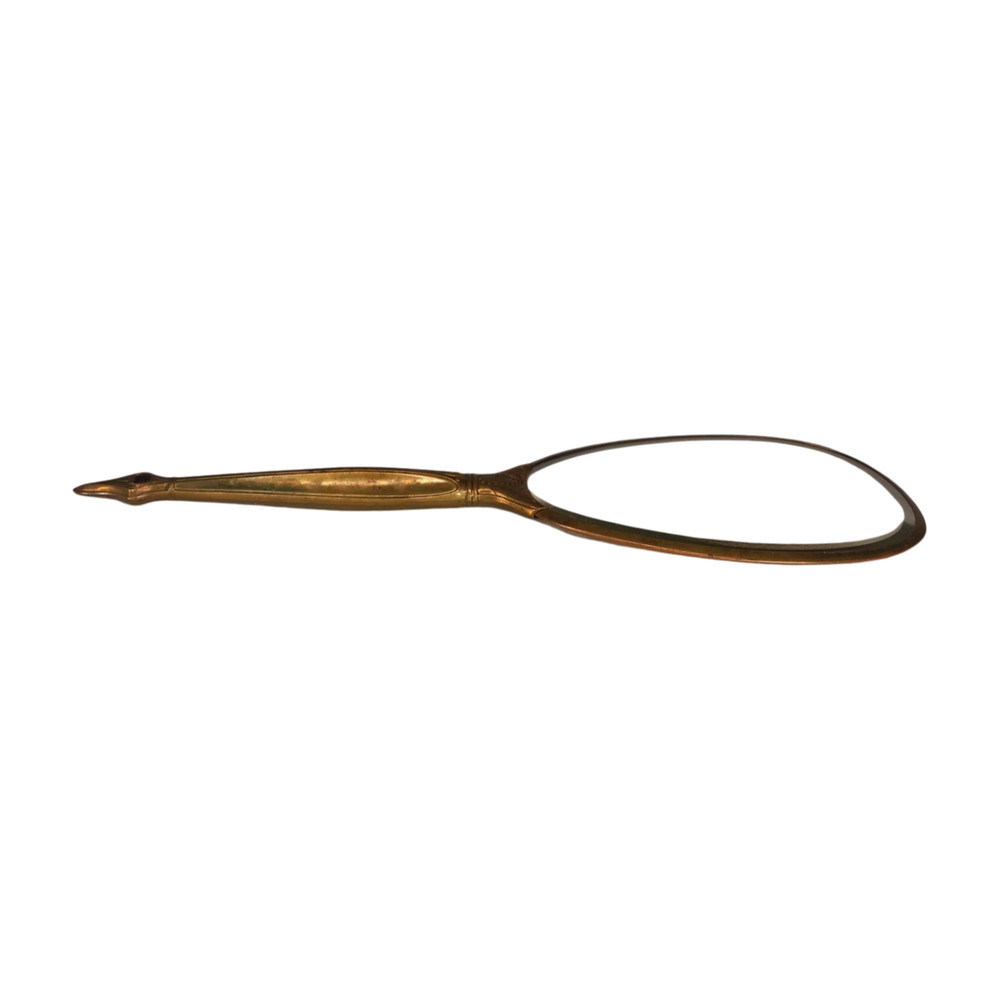 Old Floral Hand Mirror