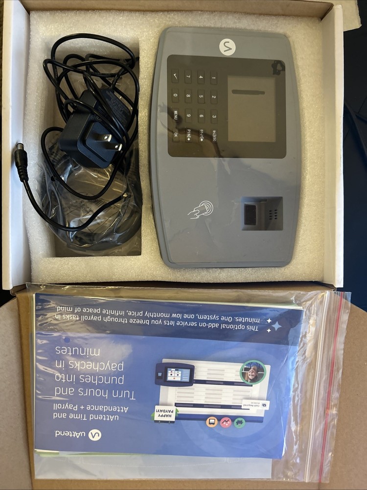 uAttend BN6000 Biometric Time Clock System for Small Business with Cloud-Based