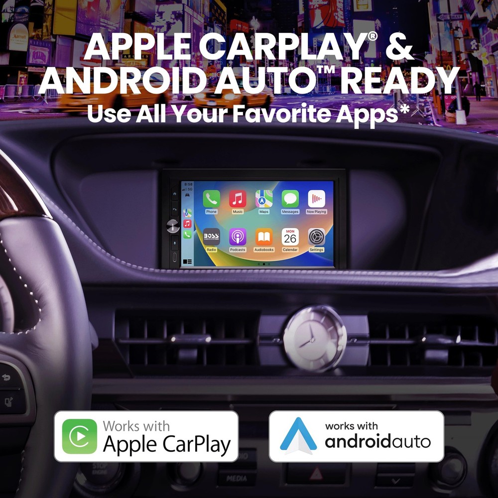 BOSS Audio Systems BV9358B Car Stereo – Wireless CarPlay Android Auto, Dou