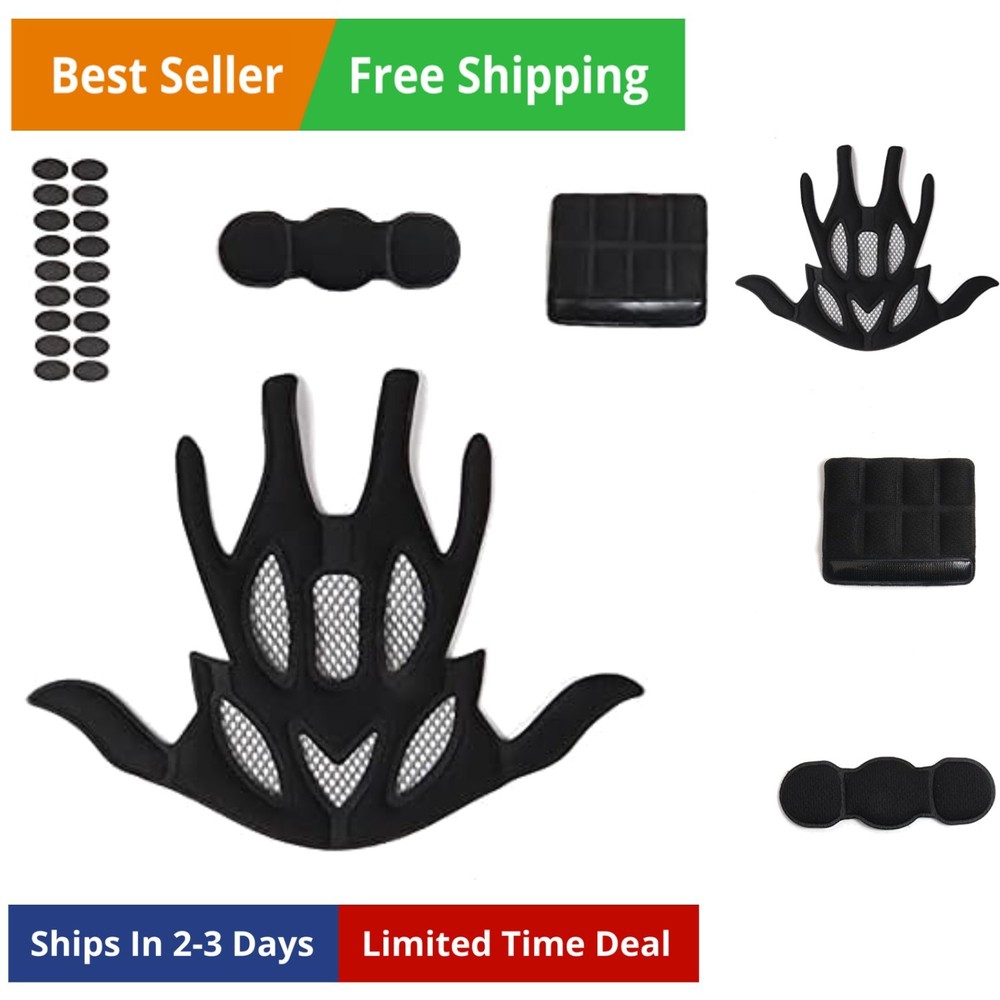 Foam Padding Kit 21PCS Head Protection Liner Inner Protective Pads Net Replac...