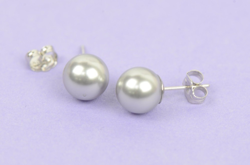 925 Sterling Silver Classic Pearls Stud Earrings