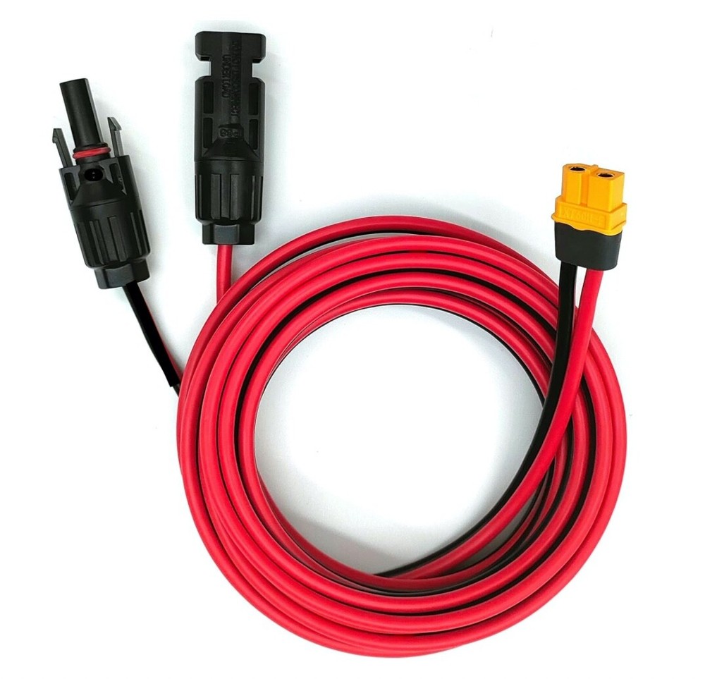 20ft Solar Panel Extension Cable Wire  XT60 Female to Solar Connectors
