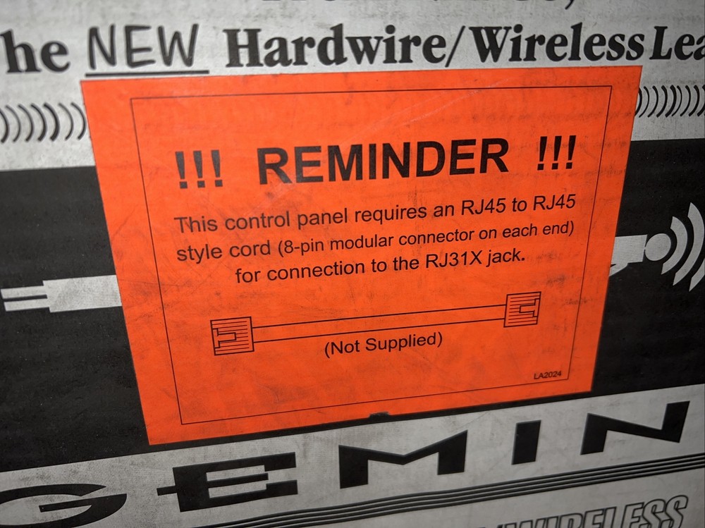 Nos Surplus Napco Gemini P801 Control Panel Kit